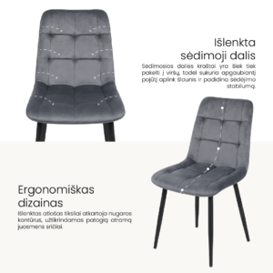 artistico valgomojo komplektas gray