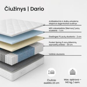 čiužinys dario